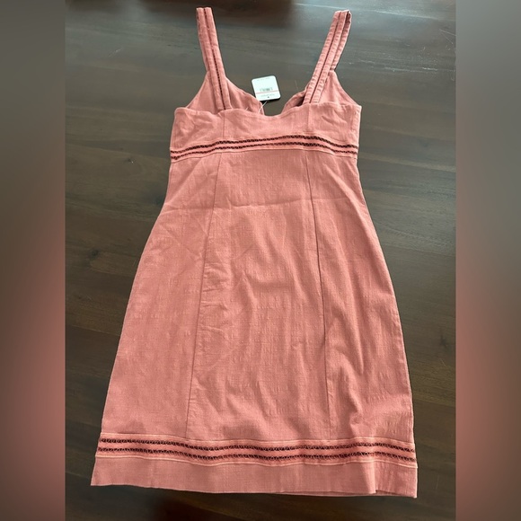 NWT FREE PEOPLE Simply Be Bodycon Dress in Terracotta (D9) - Picture 4 of 5